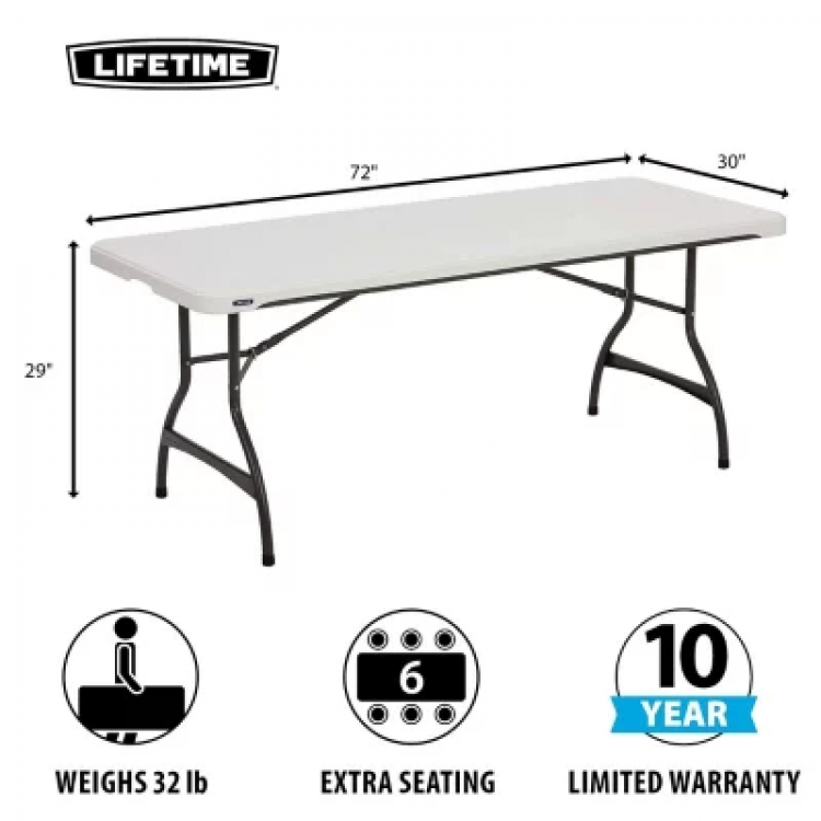 6FT (non foldable) table